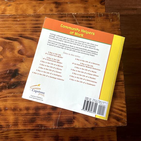 First Facts A Day In The Life Of A Garbage Collector Paperback Book - Picture 6 of 7